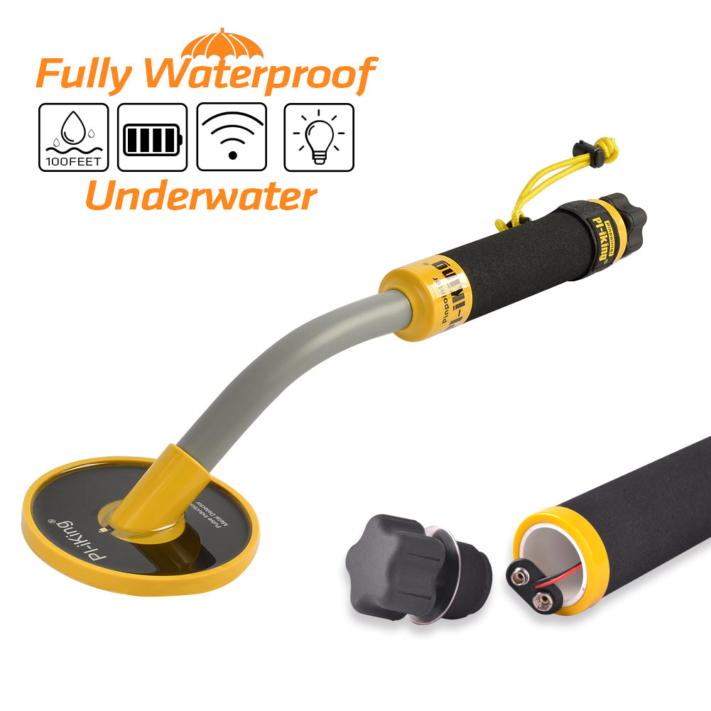 New Pi-Iking Underwater Metal Detector 750 30m Targeting Pinpointer Pulse Induction Waterproof Metal Finder With LED Light