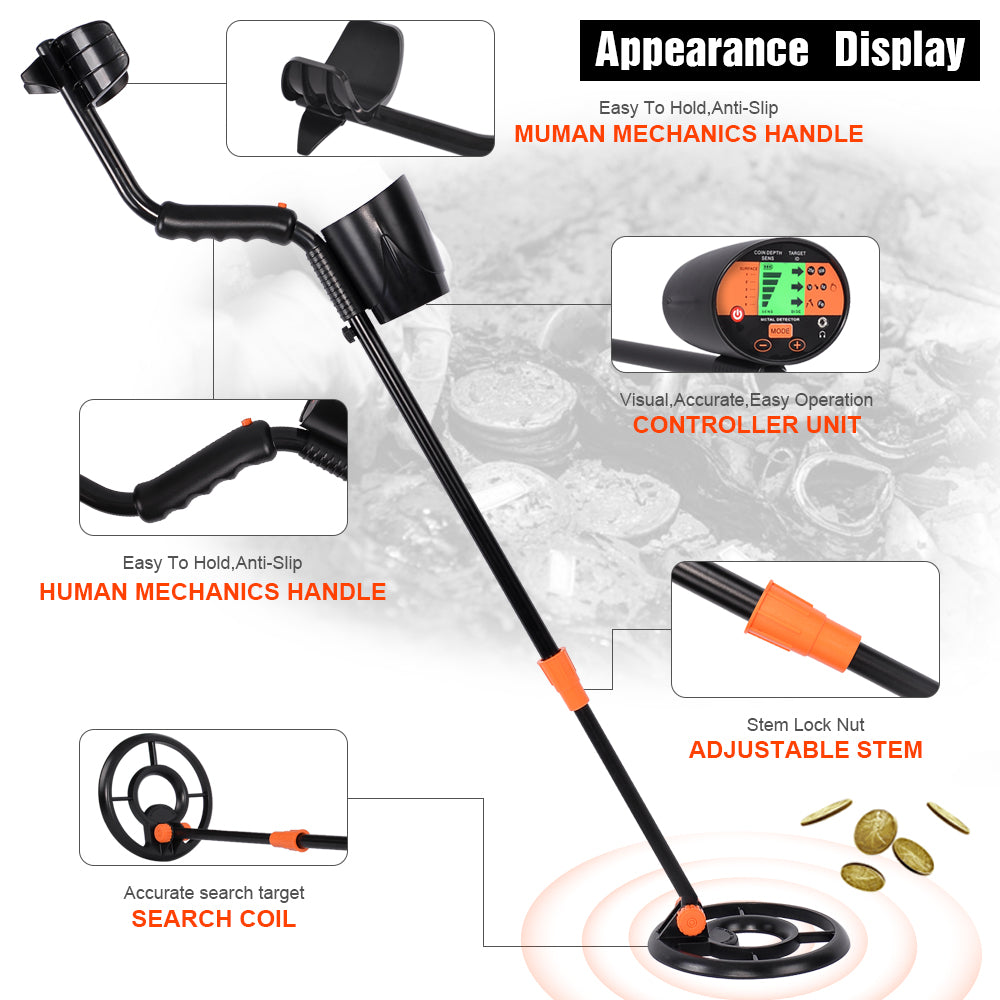 MD-3060 Underground Gold Metal Detector Long Range Deep Super Gold Metal Detector Search Finder Gold Detector Hunter