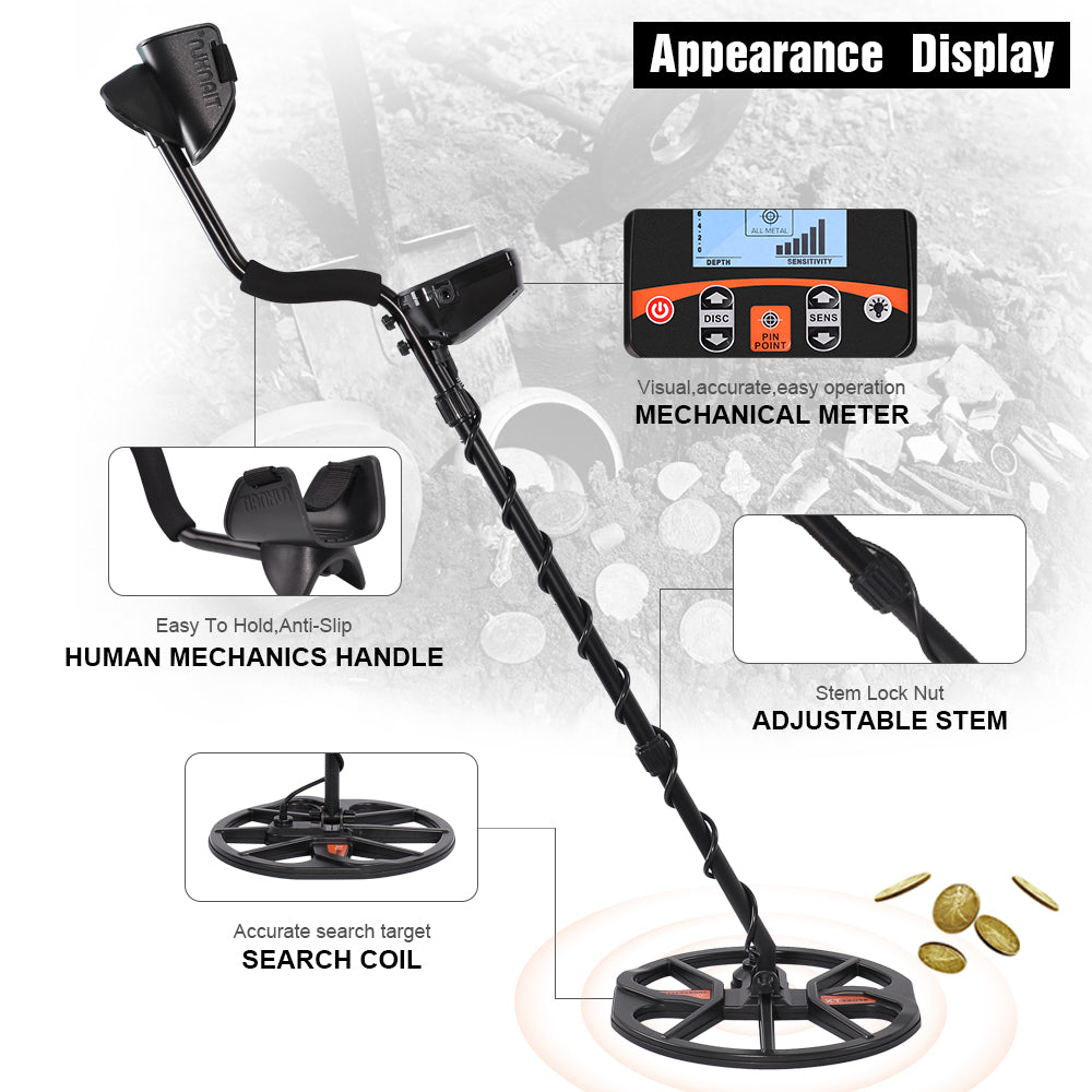 Professional Metal Detector Underground Finder Gold Detector TX-960 Treasure Hunter Detecting Pinpointer Waterproof Search Coil