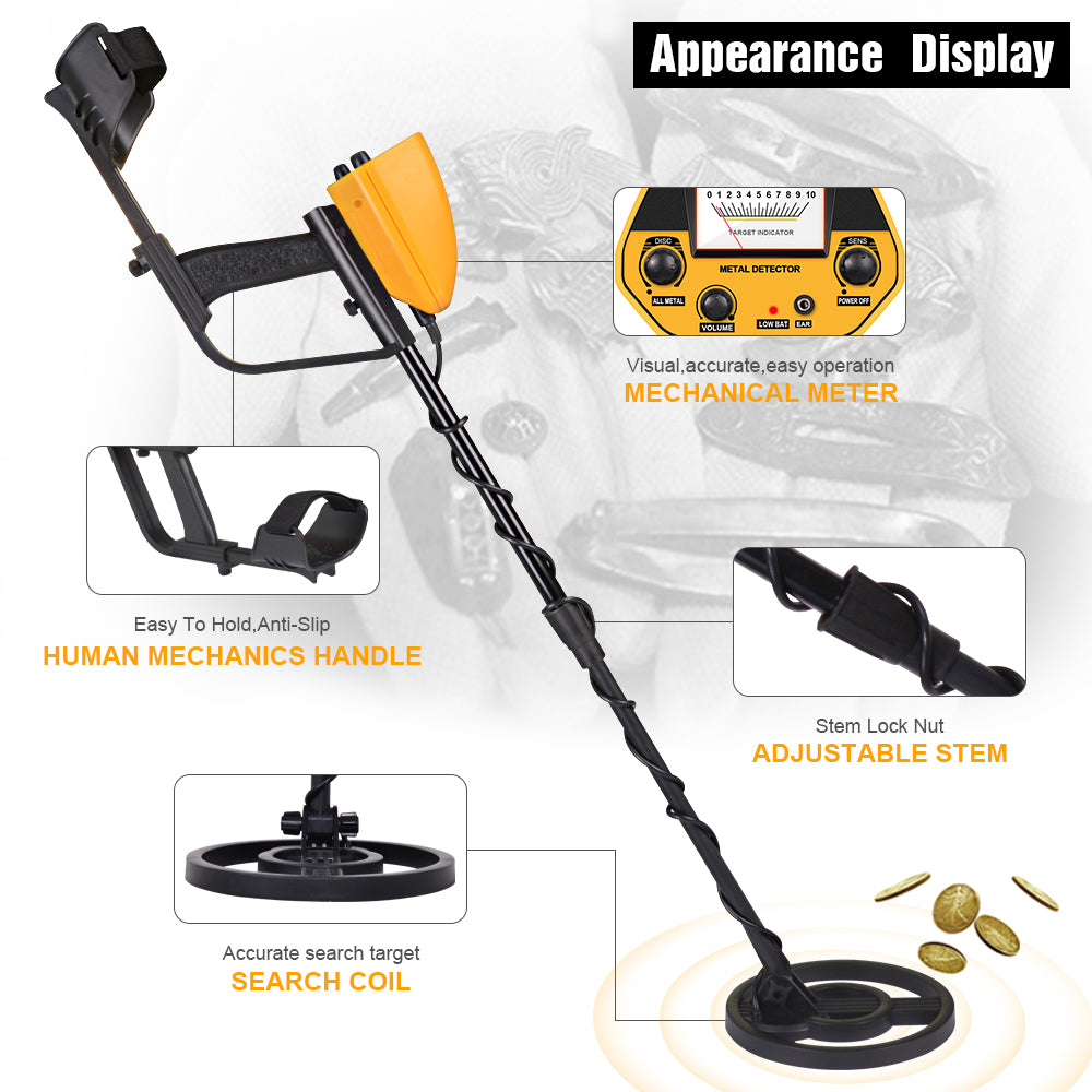 MD-5090 Underground Metal Detector High Precision Gold Detectors Metal Finder Treasure Hunter Gold Digger for Kid and Adult