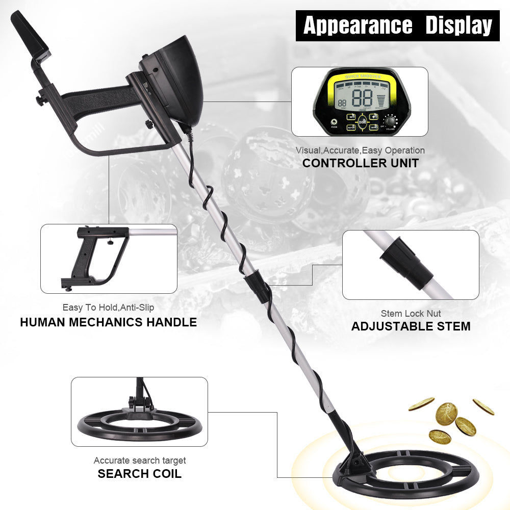 MD4060 Metal Detector High Pinpointer Gold Detectors Jewelry Treasure Hunter Performance Underground Detecting Equipment