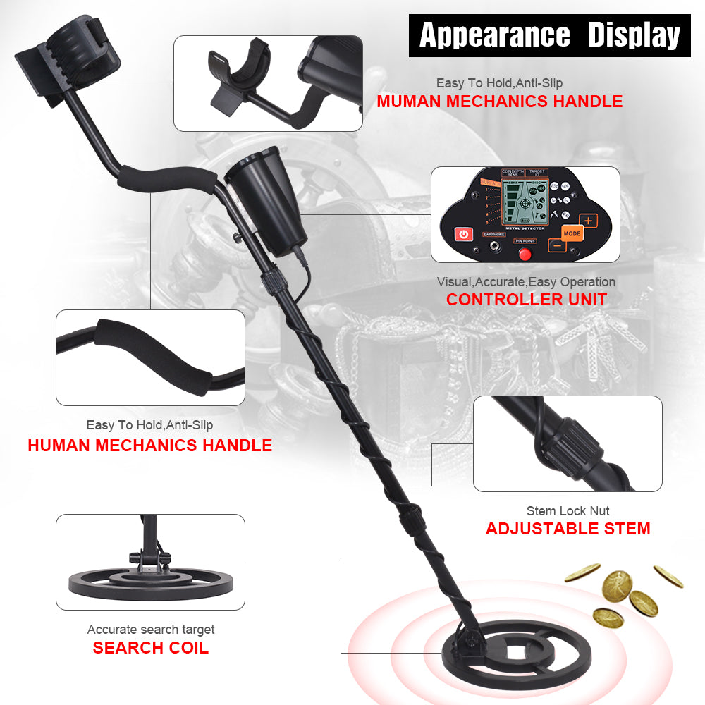 Long Range Treasure Underground gold metal detector MD-5030 Detect Pipelines Cables Scan metal Articles