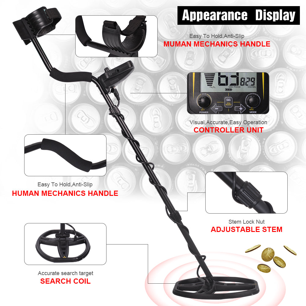 TX-850 Professional Metal Detector Underground Depth 2.5m Scanner Search Finder Gold Detector Treasure Hunter Pinpointer