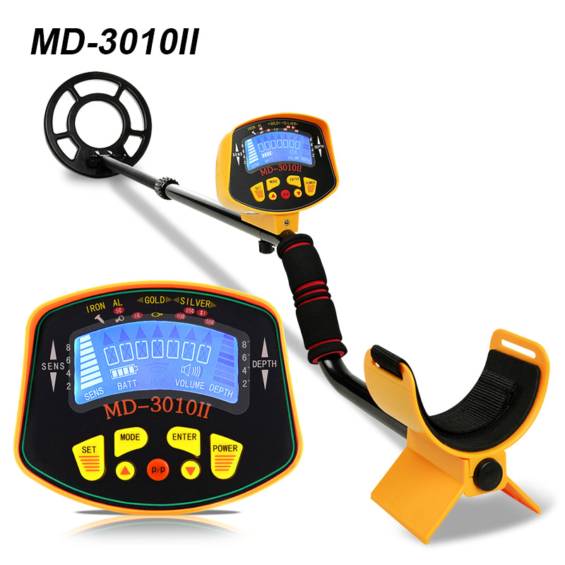 Metal Detector Waterproof Disc Underwater Underground High Accuracy Sensitive LCD Display Humanity MD-3010II