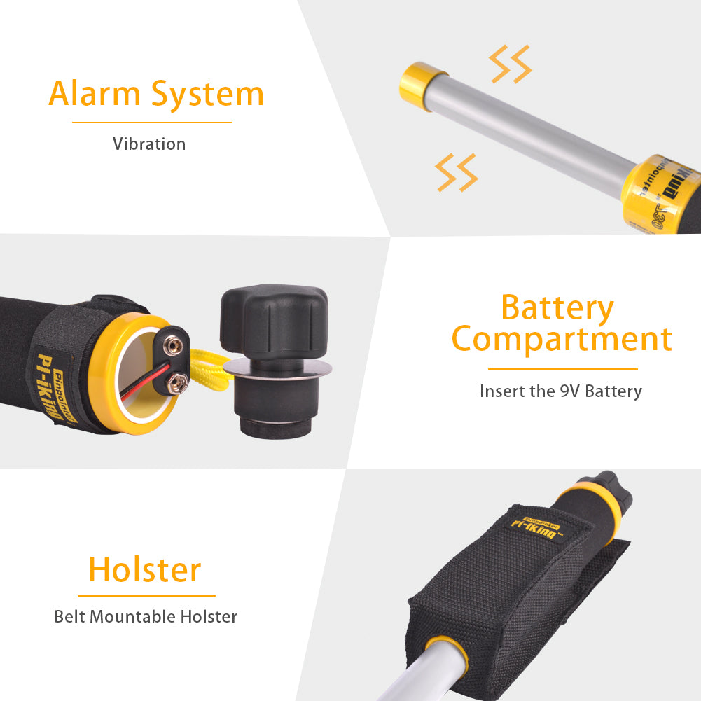 Metal Detector Portable PI-Iking 730 Metal Detector Sensitive Handheld Pulse Induction Pinpointer For Precise Target