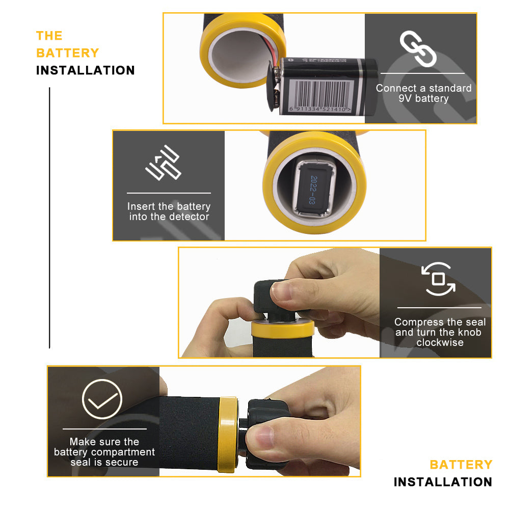 Metal Detector Portable PI-Iking 730 Metal Detector Sensitive Handheld Pulse Induction Pinpointer For Precise Target