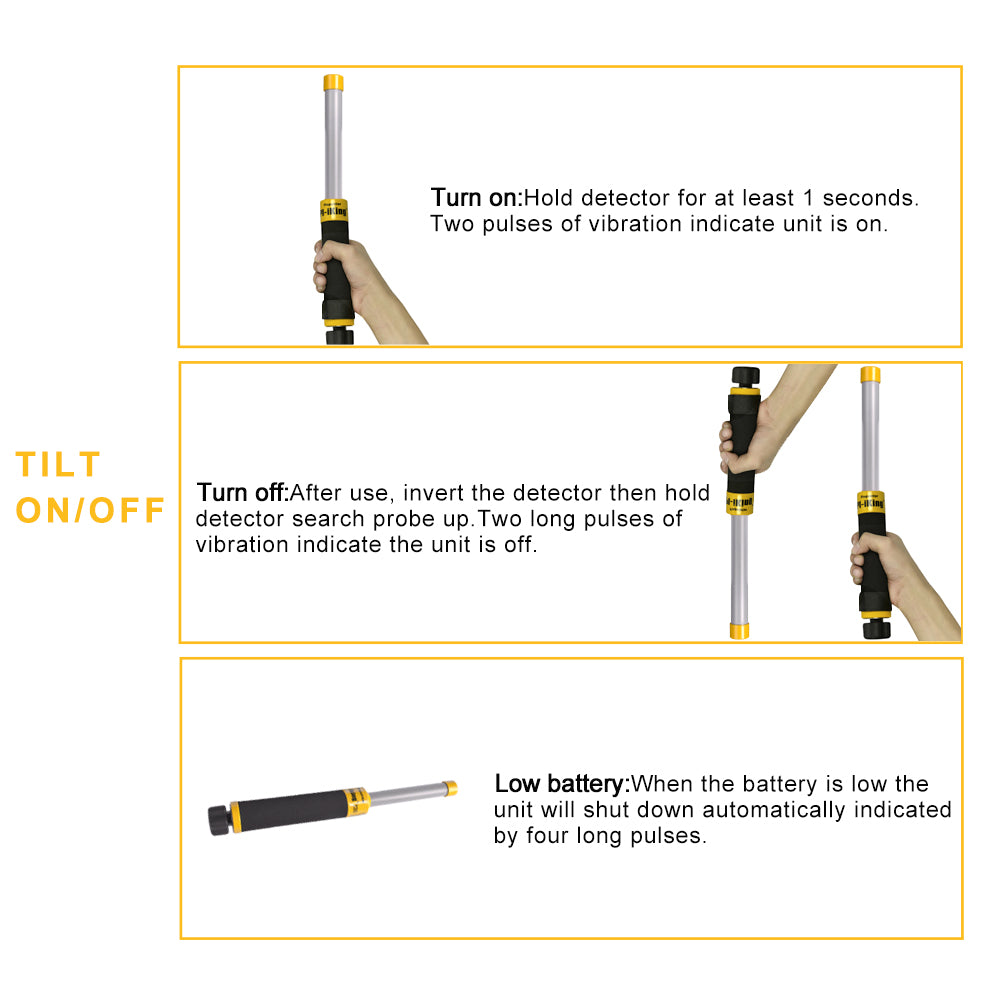 Metal Detector Portable PI-Iking 730 Metal Detector Sensitive Handheld Pulse Induction Pinpointer For Precise Target