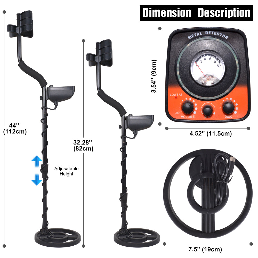 Lightweight Metal Detector MD-5021 Portable High Sensitivity Gold Finder Treasure Hunter Non-ferrous Metal Finder