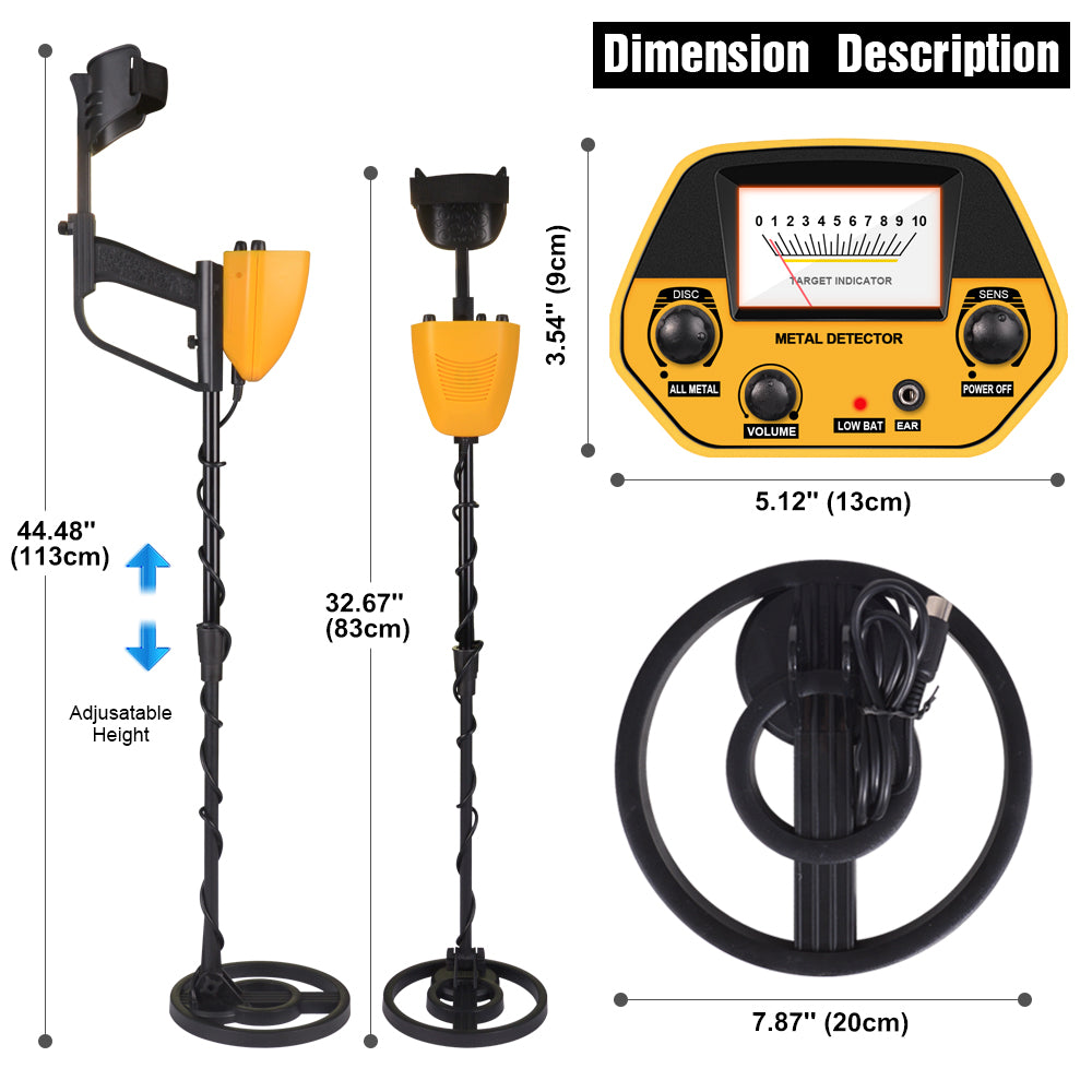 MD-5090 Underground Metal Detector High Precision Gold Detectors Metal Finder Treasure Hunter Gold Digger for Kid and Adult