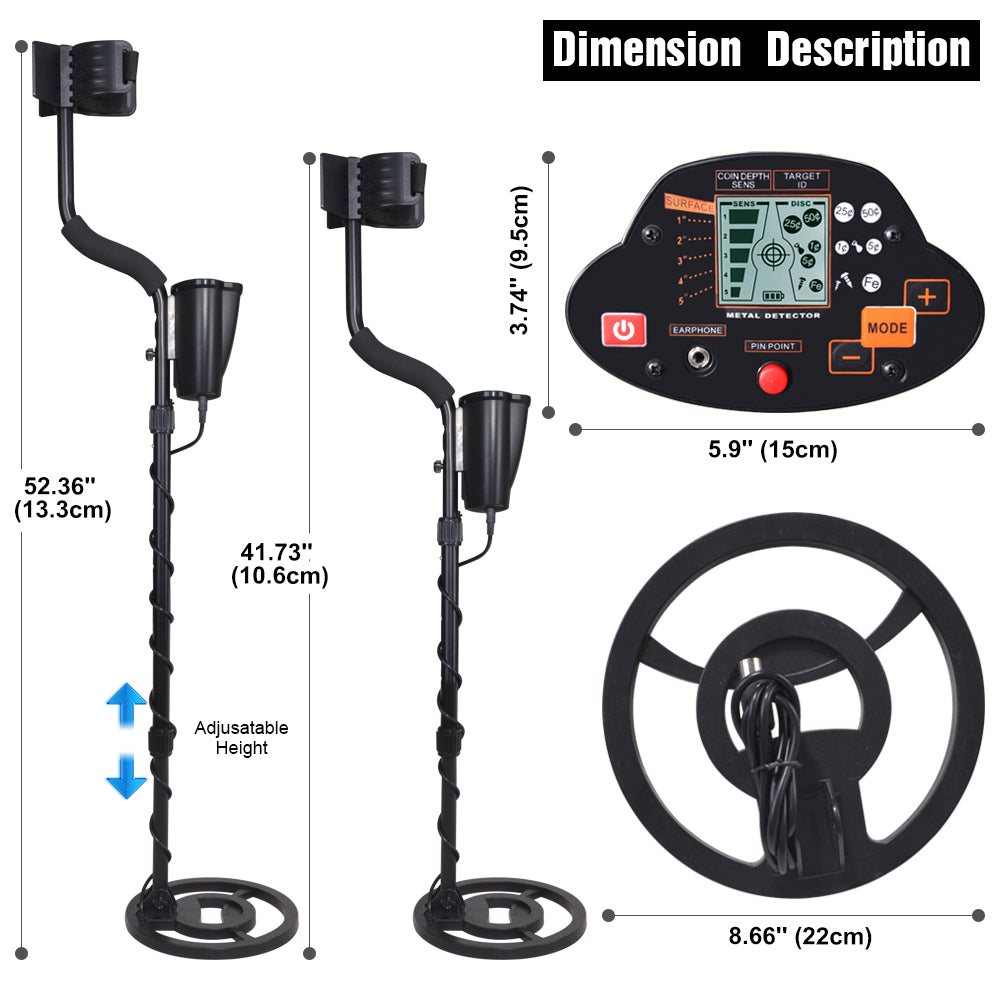 Long Range Treasure Underground gold metal detector MD-5030 Detect Pipelines Cables Scan metal Articles