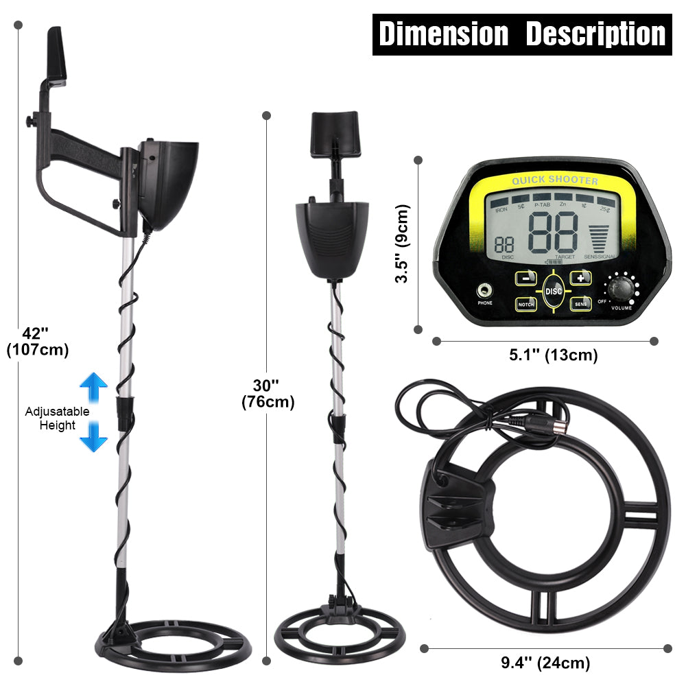 MD4060 Metal Detector High Pinpointer Gold Detectors Jewelry Treasure Hunter Performance Underground Detecting Equipment